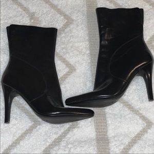 Nine West mid calf leather boots
